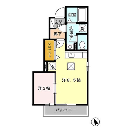 イーストヒルズ 七番館の物件間取画像